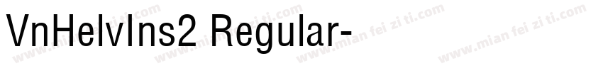 VnHelvIns2 Regular字体转换